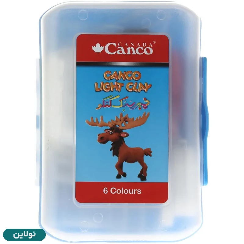 قیمت و خرید خمیر کلی سبک 6 رنگ کنکو ظرف دار | نولاین