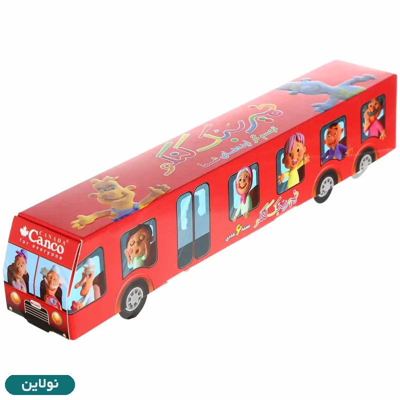 قیمت و خرید خمیر کلی سبک کنکو 6 رنگ مدل اتوبوسی | نولاین