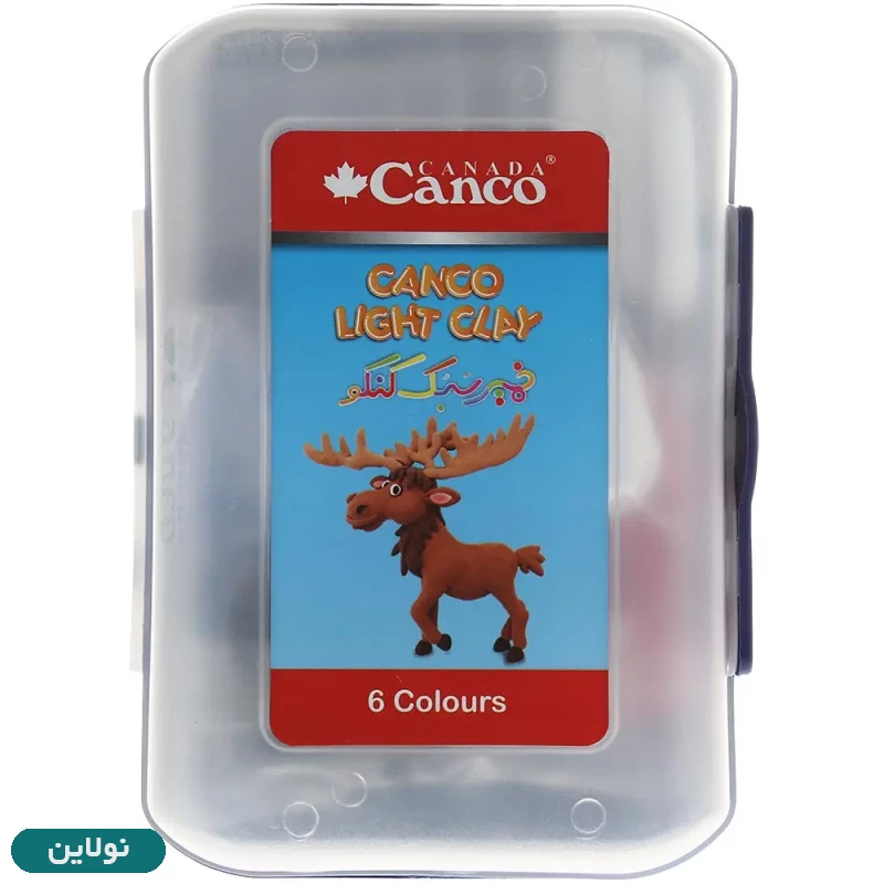 قیمت و خرید خمیر کلی سبک 6 رنگ کنکو ظرف دار | نولاین