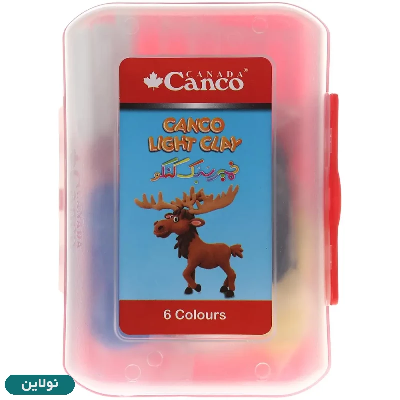 قیمت و خرید خمیر کلی سبک 6 رنگ کنکو ظرف دار | نولاین