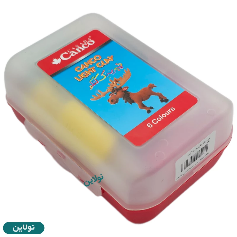 قیمت و خرید خمیر کلی سبک 6 رنگ کنکو ظرف دار | نولاین