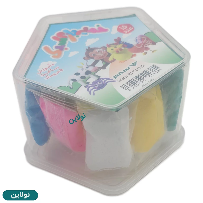 قیمت و خرید خمیر کلی سبک 15 عددی مدل 5 ضلعی سفیر | نولاین