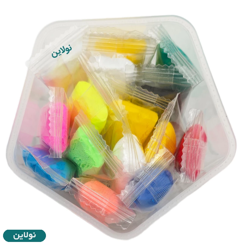 قیمت و خرید خمیر کلی سبک 15 عددی مدل 5 ضلعی سفیر | نولاین