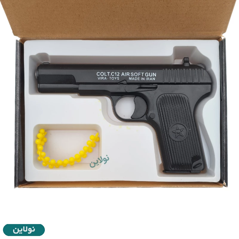 قیمت و خرید تفنگ کلت تیر ابری طرح فلز سی دوازده C12 ویرا تویز | نولاین