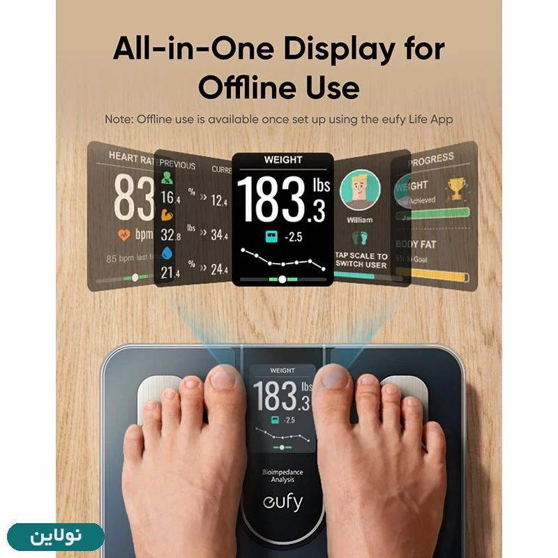 قیمت و خرید ترازو هوشمند انکر Eufy Smart Scales C20 مدل T9130 | نولاین