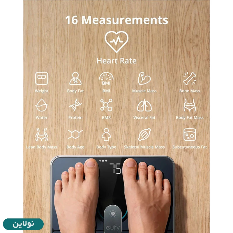 قیمت و خرید ترازو هوشمند انکر Eufy Smart Scales P2 Pro مدل T9149 | نولاین