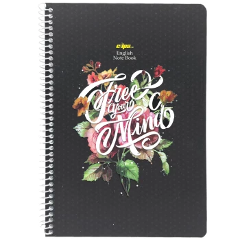 دفتر زبان 2 خط 50 برگ سیمی کلیپس Clips طرح Fresh your Mind کد 0520 | نولاین