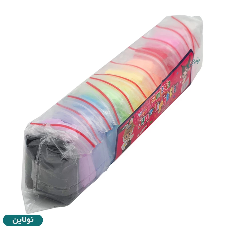قیمت و خرید خمیر کلی پاستلی 12 رنگ فانتزیا سایز 26 سانتی متری کد 7786 Fantesia | نولاین