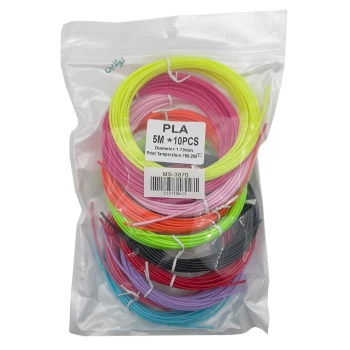 فیلامنت PLA بسته 10 رنگی طول 50 متر کد MS-3876 | نولاین