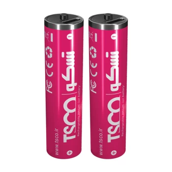باتری قلمی شارژی تسکو AA بسته 2 عدد به همراه کابل شارژ کد TBL 20 | نولاین