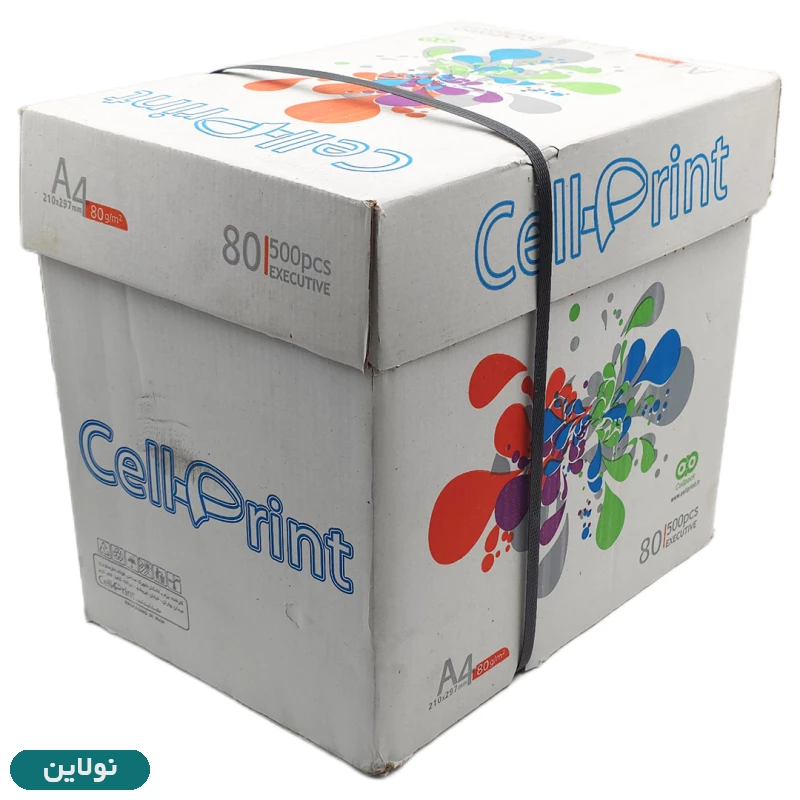 قیمت و خرید کاغذ A4 سلپرینت بسته 500 عددی 80 گرم Cell Print | نولاین