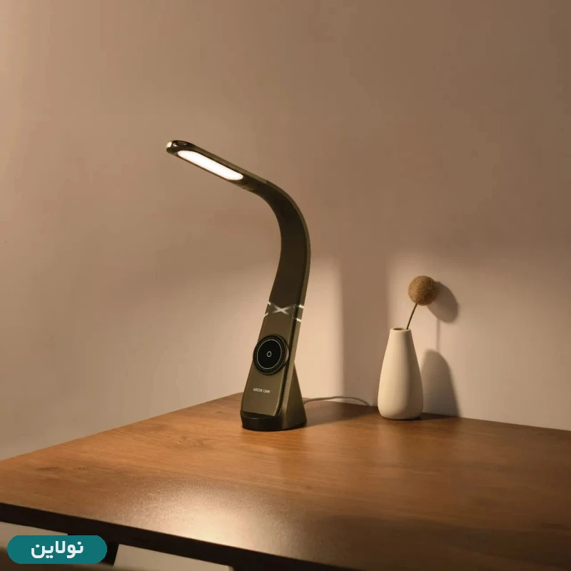 قیمت و خرید چراغ مطالعه و شارژر وایرلس گرین لاین مدل Mag LED Desk Lamp کد GNMAGLEDLMBK | نولاین