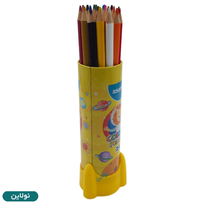 قیمت و خرید مداد رنگی 24 رنگ موشکی اسکول فنس کد FA92441 | نولاین