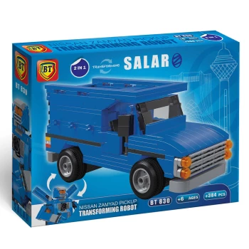 لگو ماشین نیسان آبی سالار مدل تبدیل شونده بی تی کد BT830 | نولاین