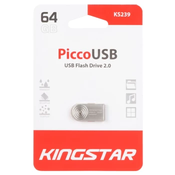 فلش مموری کینگ استار ظرفیت 64 گیگابایت مدل Picco USB KS239 USB2.0 64GB | نولاین
