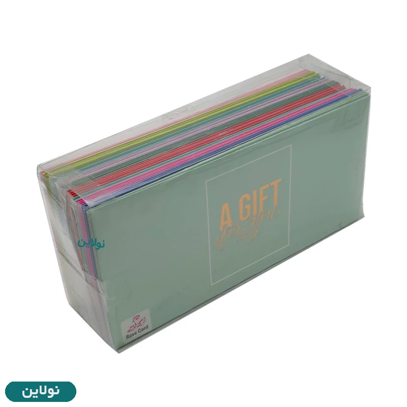 قیمت و خرید پاکت هدیه پول رنگی طلاکوب بسته 50 عددی رز کارت Rose card | نولاین
