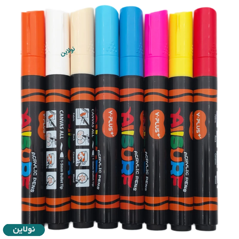 قیمت و خرید ماژیک اکریلیک 16 رنگ وای پلاس مدل Y plus Acrylic Pens | نولاین