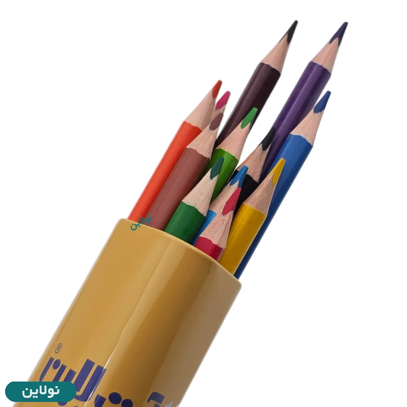 قیمت و خرید مداد رنگی 12 رنگ استوانه فلزی آرت لاین مدل 3 گوش کد ECP-12MT | نولاین