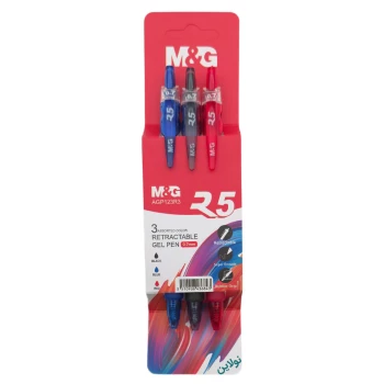 پک 3 عددی خودکار ژله ای فشاری ام اند جی ضخامت 0.7 میلی متری مدل R.5 کد AGP123R3 | نولاین