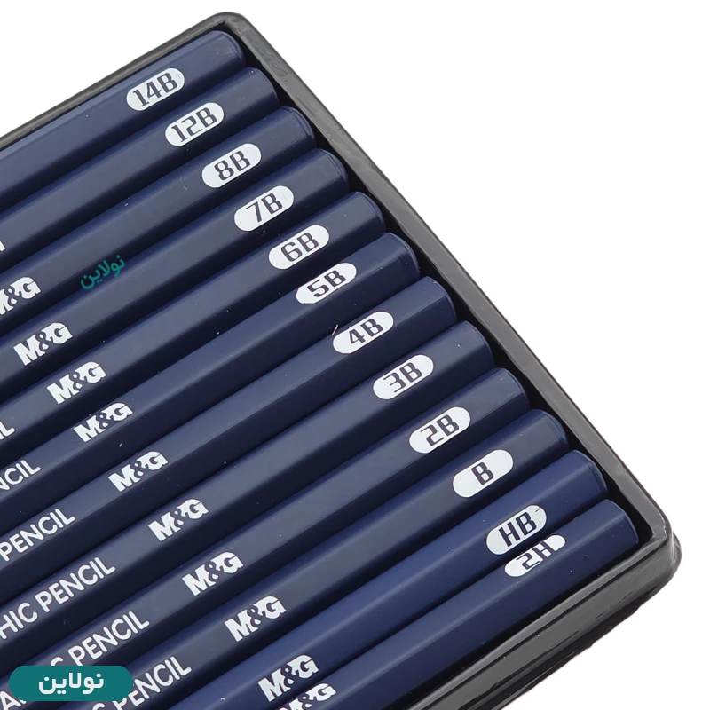 قیمت و خرید ست مداد طراحی 12 عددی ام اند جی H2 الی 14B کد AWP357G5 | نولاین