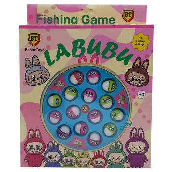اسباب بازی ماهیگیری بی تی 15 عددی موزیکال طرح لبوبو Labubu کد BT 2425 | نولاین