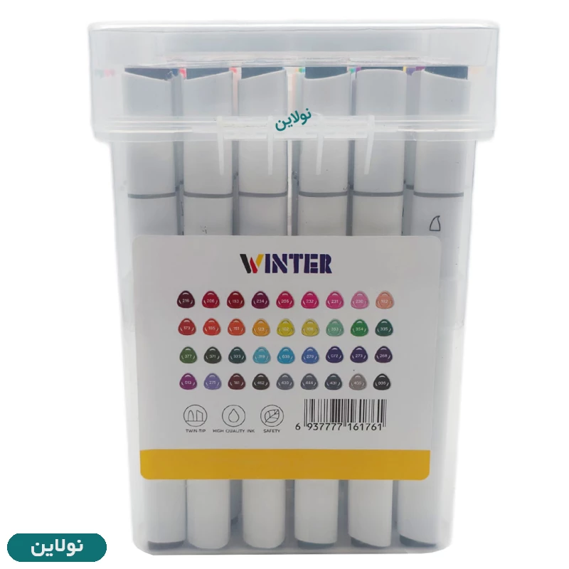 قیمت و خرید ماژیک طراحی مدل مارکر راندو 2 سر 36 رنگ وینتر کد 30036 | نولاین