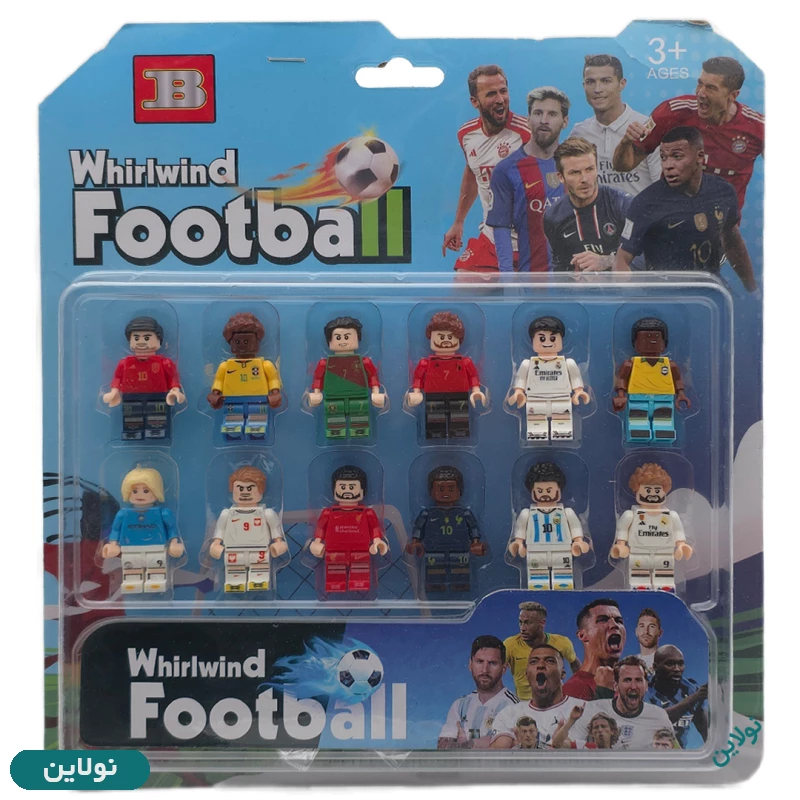 قیمت و خرید ست کالکشن لگو آدمک فوتبالی بسته 12 عددی Whirlwind Football کد 33700 | نولاین