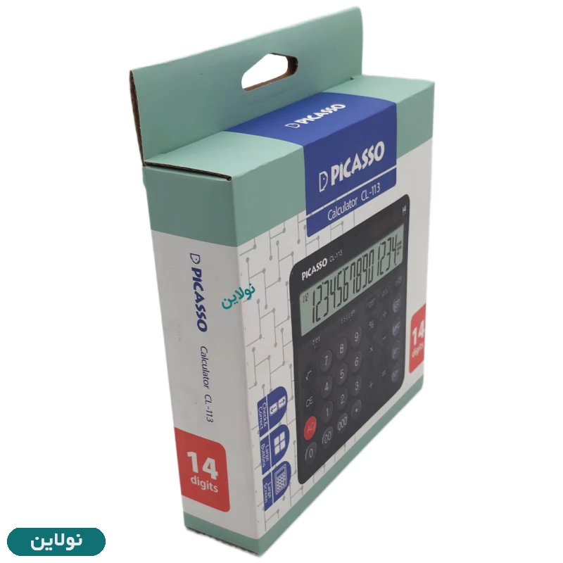 قیمت و خرید ماشین حساب رومیزی 14 رقمی پیکاسو مدل CL-113 | نولاین