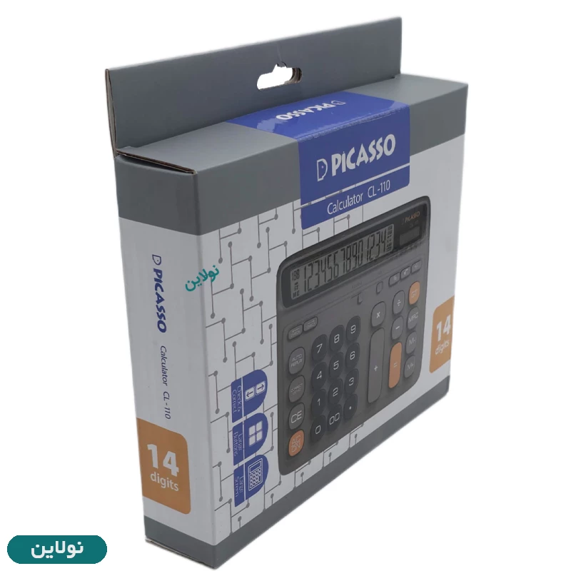 قیمت و خرید ماشین حساب رومیزی 14 رقمی پیکاسو مدل CL-110 | نولاین