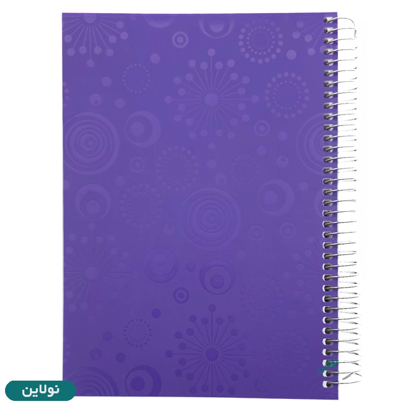 قیمت و خرید دفتر 200 برگ تک خط سیمی رنگی طرح برجسته کد FV200 | نولاین