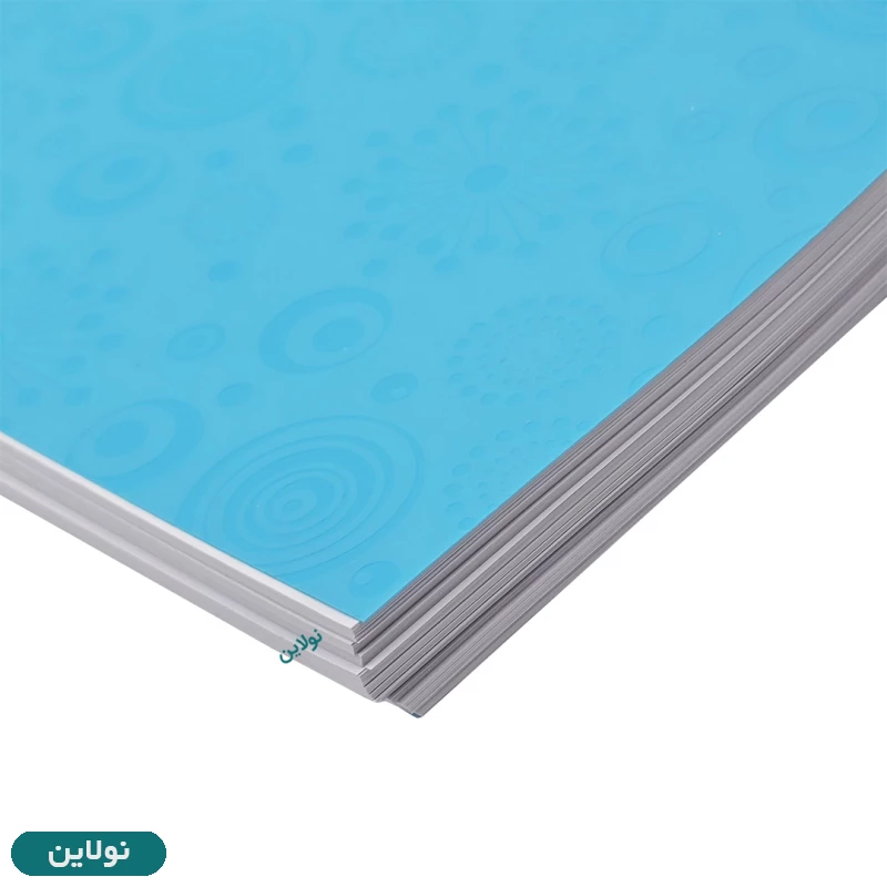قیمت و خرید دفتر 200 برگ تک خط سیمی رنگی طرح برجسته کد FV200 | نولاین