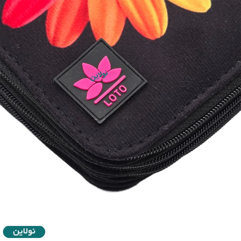 قیمت و خرید کیف مداد رنگی 120 رنگ چهار زیپ لت loto سری Dark طرح 23 کد KPB120 | نولاین