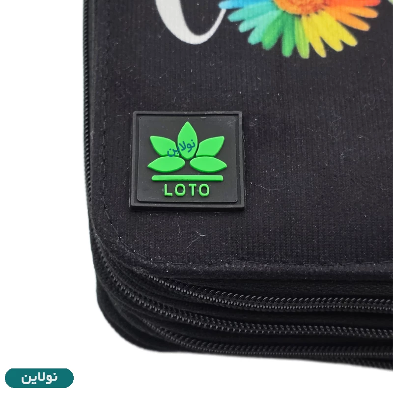 قیمت و خرید کیف مداد رنگی 120 رنگ چهار زیپ لت loto سری Dark طرح 26 کد KPB120 | نولاین