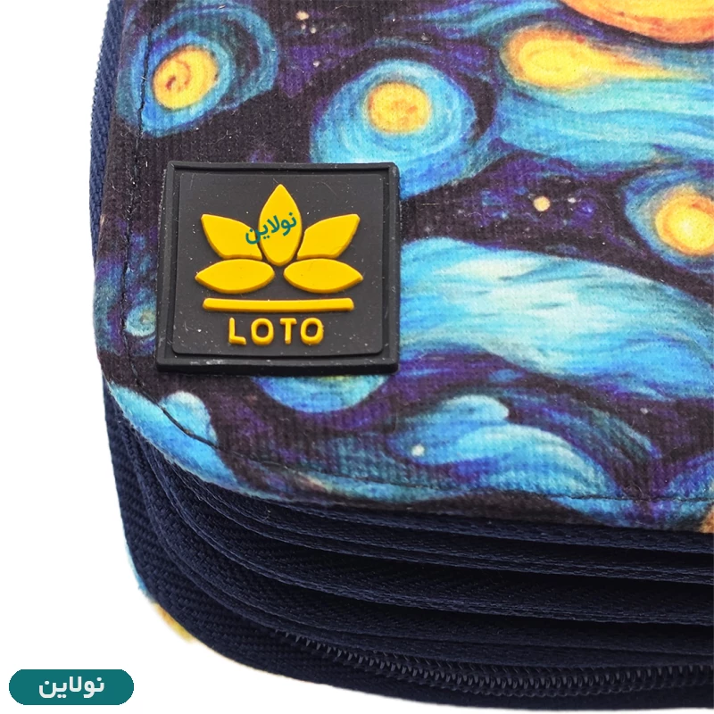 قیمت و خرید کیف مداد رنگی 72 رنگ چهار زیپ لت loto طرح 17 سری B کد KPB72 | نولاین