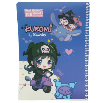 دفتر مشق تک خط 100 برگ فانتزی طرح کرومی و سانریو Sanrio ایران امروز کد 1002 | نولاین