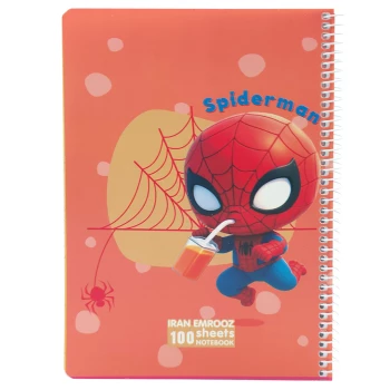 دفتر مشق تک خط 100 برگ فانتزی طرح مرد عنکبوتی Spider man ایران امروز کد 1002 | نولاین