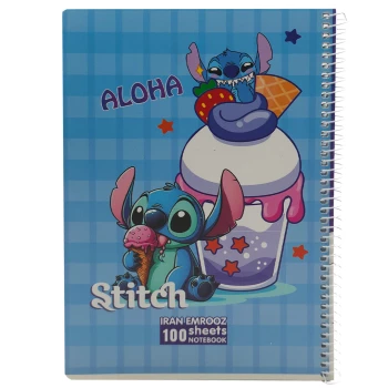 دفتر مشق تک خط 100 برگ فانتزی طرح استیج Stitch ایران امروز کد 1002 | نولاین