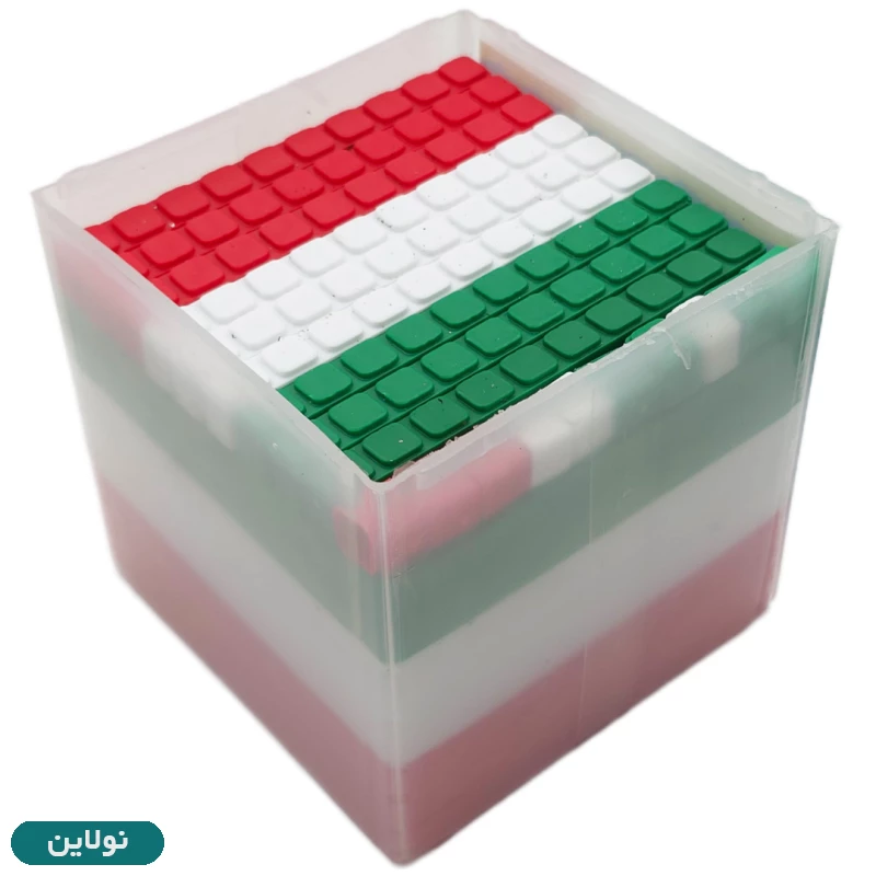 قیمت و خرید مکعب آموزشی ریاضی مدل کوییزنر چیدمان طرح پرچم ایران | نولاین