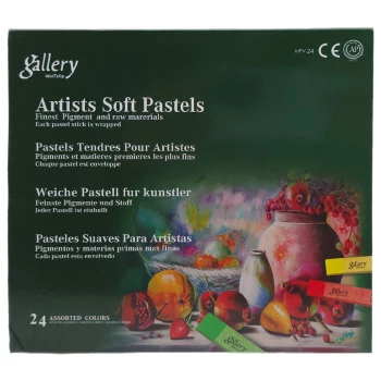 پاستل گچی 24 رنگ حرفه ای گالری Gallery کد MPV-24 | نولاین