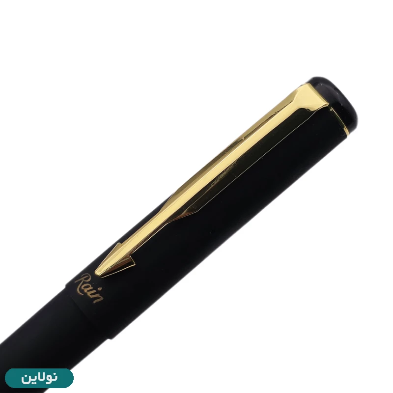 قیمت و خرید روان نویس گیره طلایی کوتاه رین Rain ضخامت 0.5 میلی متری کد R 302 | نولاین