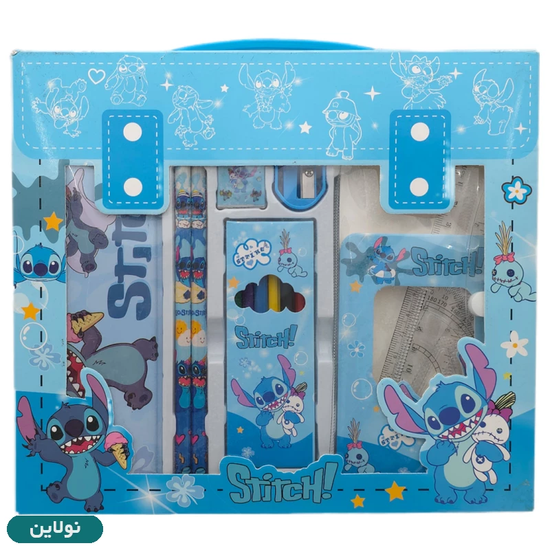 قیمت و خرید پک لوازم تحریر فانتزی طرح استیج Stitch کد YC 9938 | نولاین