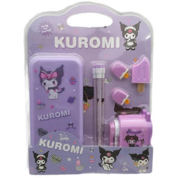 پک لوازم تحریر فانتزی طرح کرومی Kuromi کد 2315 | نولاین