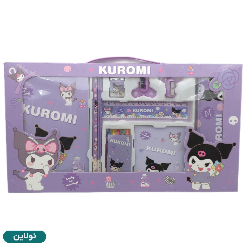 قیمت و خرید پک لوازم تحریر فانتزی طرح کرومی Kuromi کد RS 102 | نولاین
