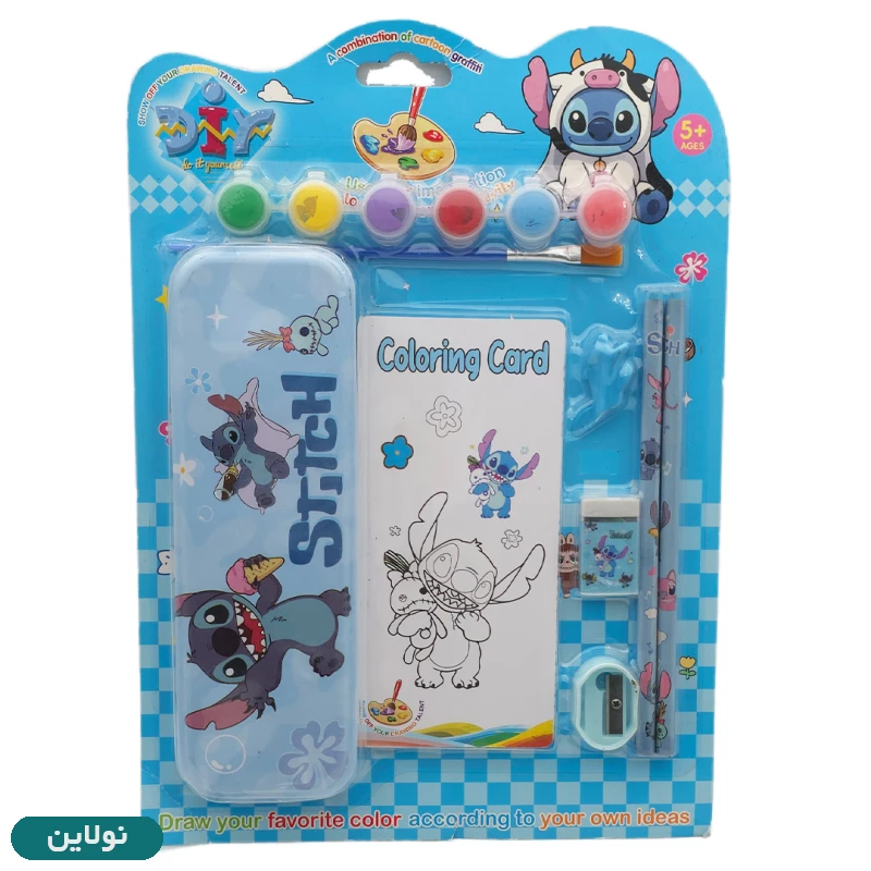 قیمت و خرید پک لوازم تحریر فانتزی طرح استیج Stitch کد CSJ 708 | نولاین