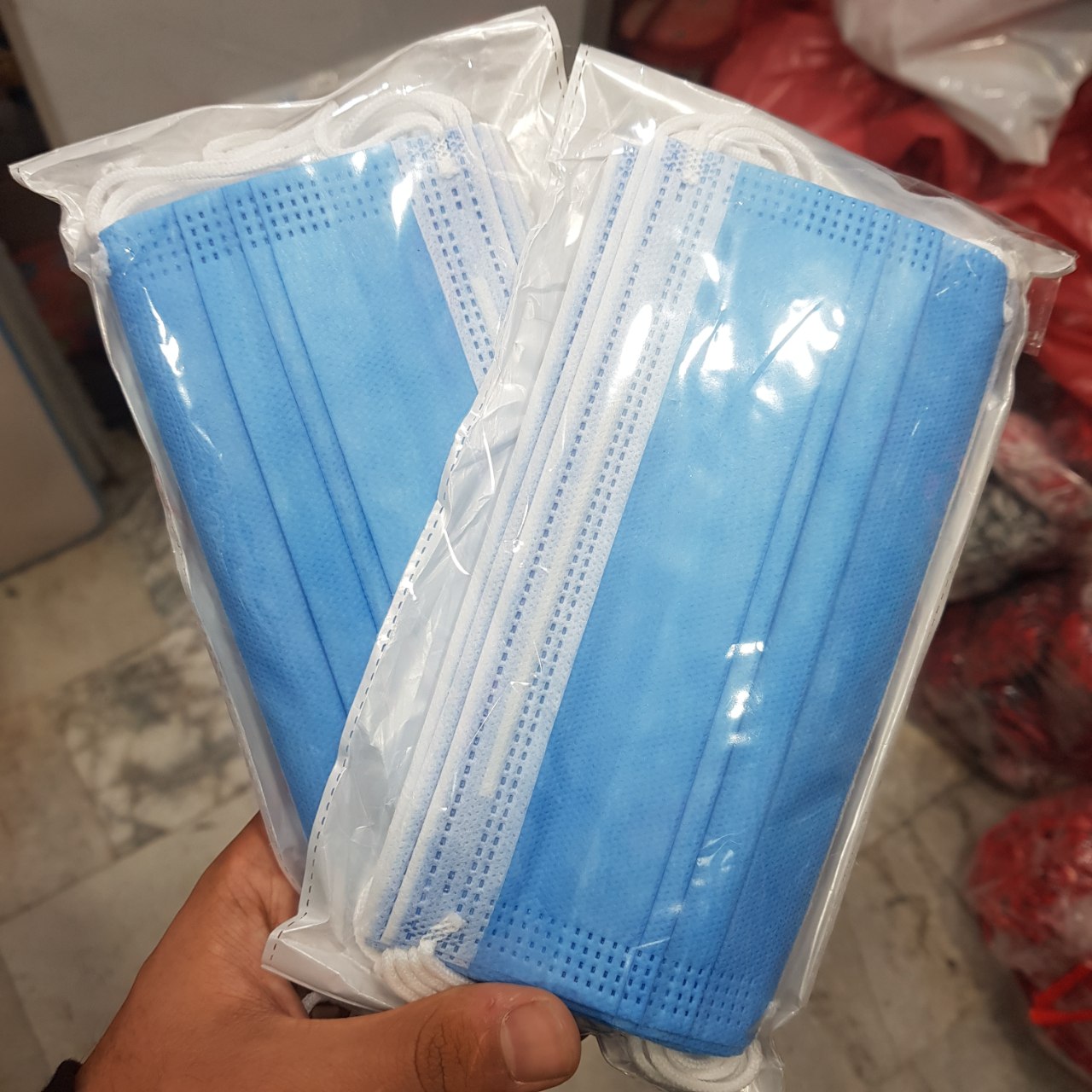 قیمت و خرید ماسک صورت 3 لایه بسته 10 عددی | نولاین