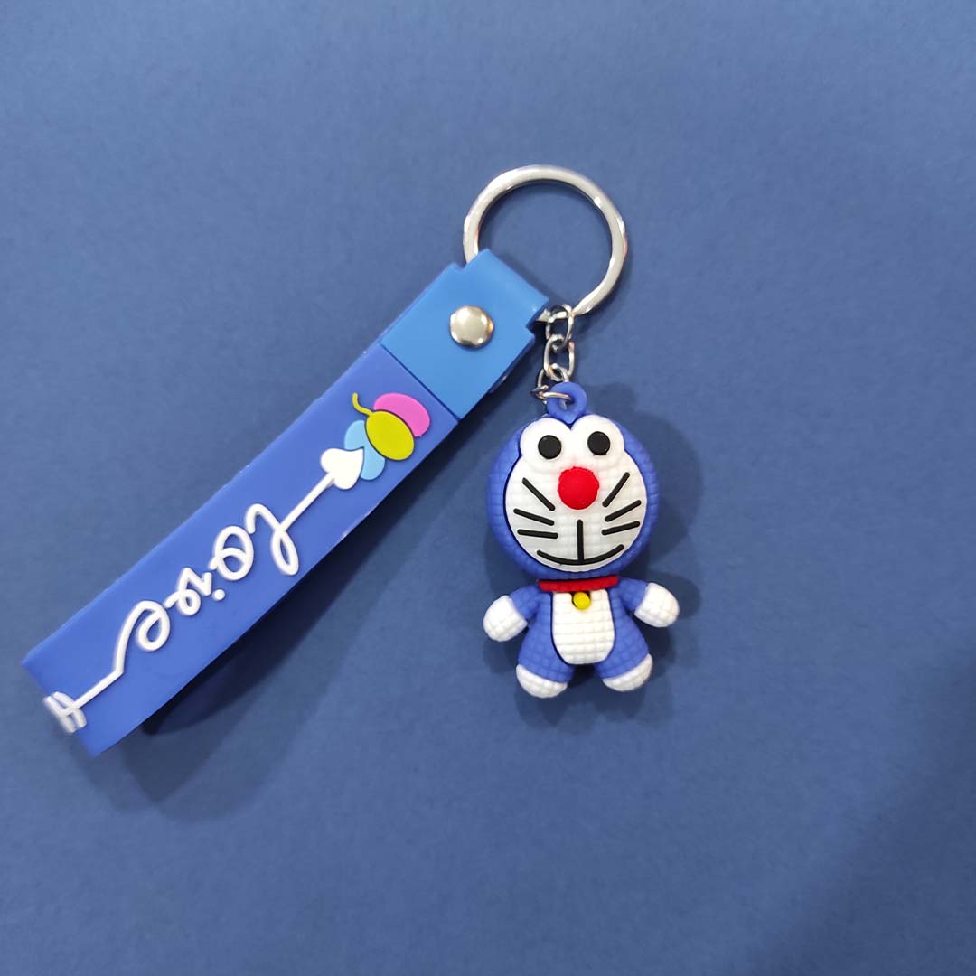 قیمت و خرید جاکلیدی فانتزی سیلیکونی طرح دورایمون کد 0003 | نولاین