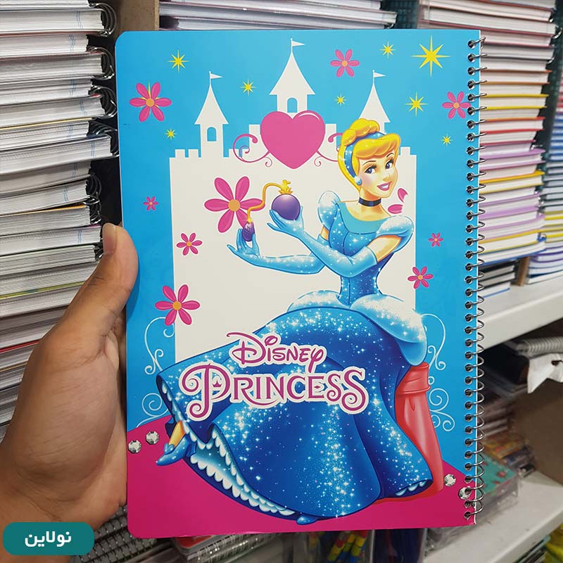 قیمت و خرید دفتر تک خط حاشیه دار 40 برگ سیمی طرح سیندرلا کد 003 | نولاین