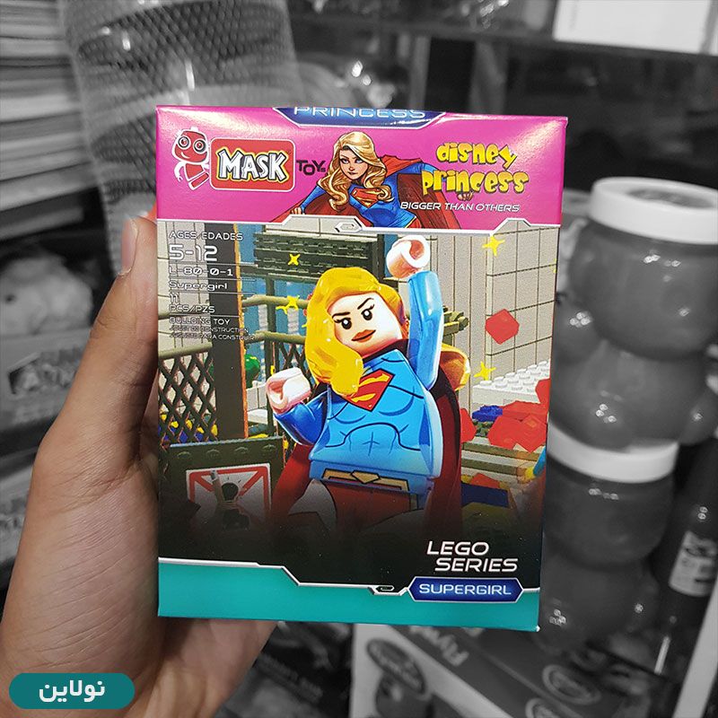 قیمت و خرید لگو آدمک دخترانه ماسک Mask مدل سوپرگرل کد 80 | نولاین قیمت و خرید لگو آدمک دخترانه ماسک Mask مدل سوپرگرل کد 80 | نولاین