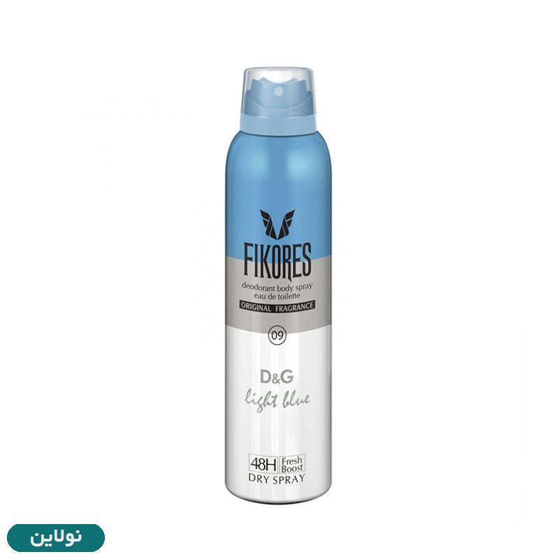 قیمت و خرید اسپری خوشبوکننده بدن فیکورس مدل D&G حجم 200 میلی لیتر | نولاین