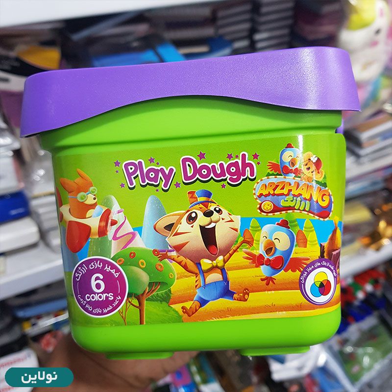 قیمت و خرید خمیر بازی سطلی 6 رنگ ارژنگ | نولاین